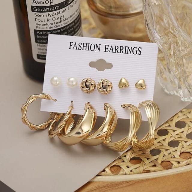 Silver Earrings Studs Earring Set - Buy Silver Earrings Studs Earring Set  online in India